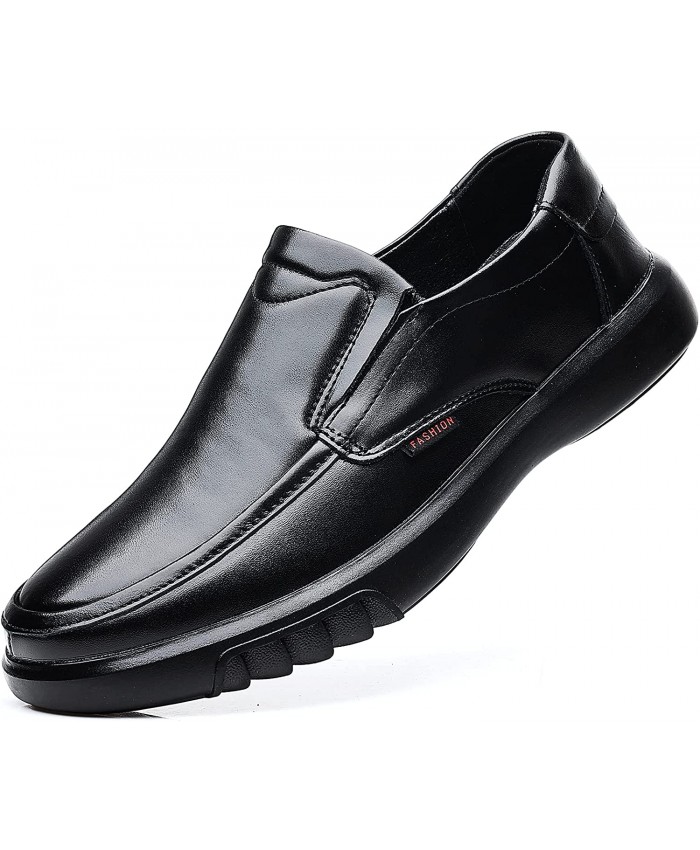 Coramtty Men's Dress Shoes Fashion Comfort Luxury Soft Slip on Leather Loafers for Gentleman Wedding Business Work Office Casual Outdoor