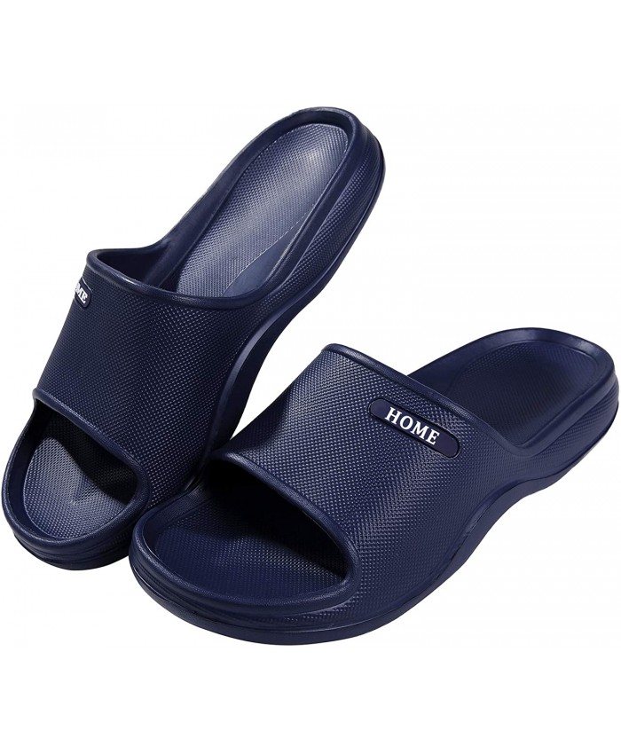 Litfun Soft Sandals Slides for Women Men Lightweight Beach Pool Shower Shoes Bathroom Slippers