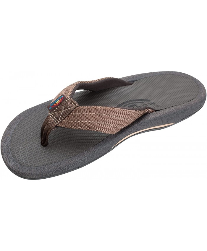 Rainbow Sandals Men's Mariner Orthopedic Rubber Foot Bed w/Arch Support ...