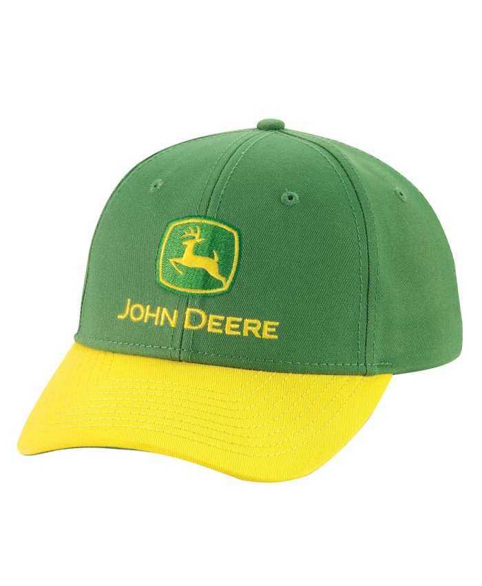 John Deere Green Yellow Twill Hat Cap LP79611