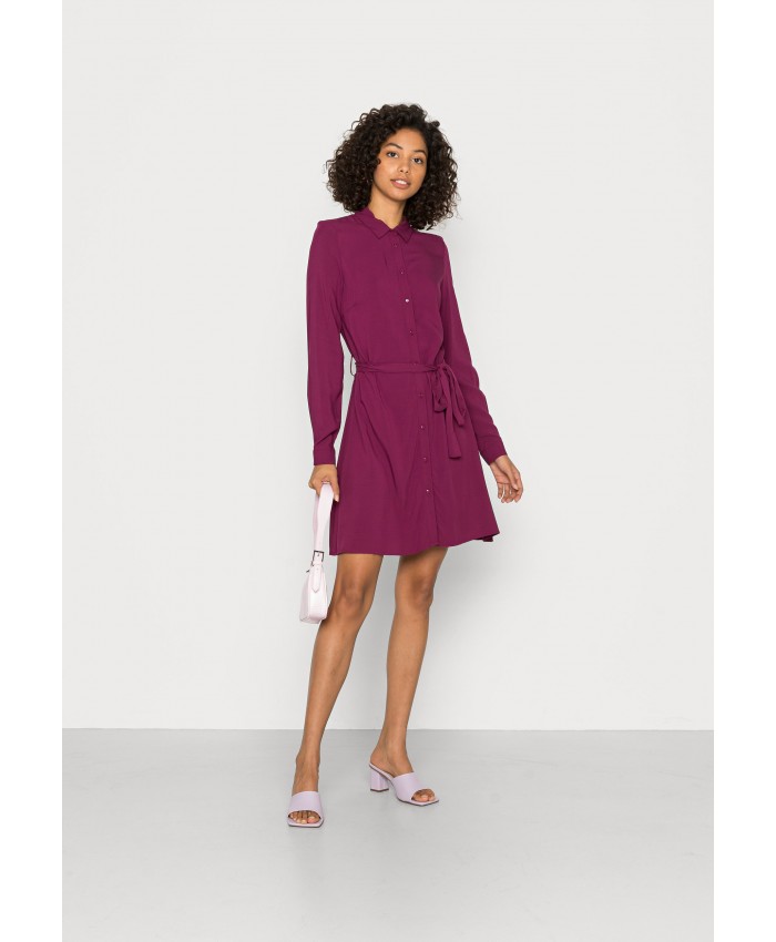 Ladies Skirt Series Shirt Dresses | Even&Odd Shirt dress - purple EV421C143-I11