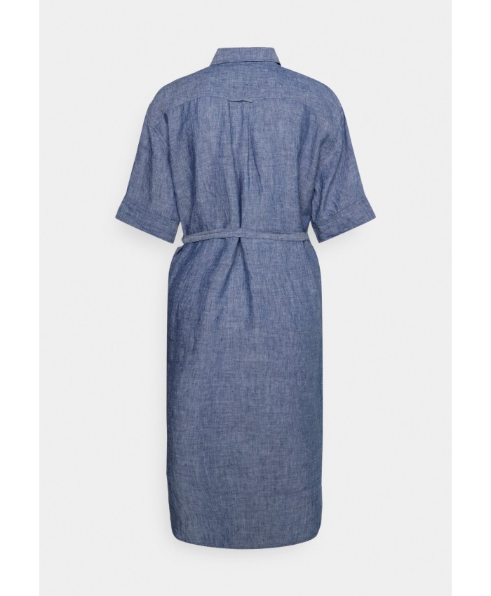 Ladies Skirt Series Shirt Dresses | GANT CHAMBRAY SHIRT DRESS - Shirt dress - persian blue/blue GA321C06J-K11