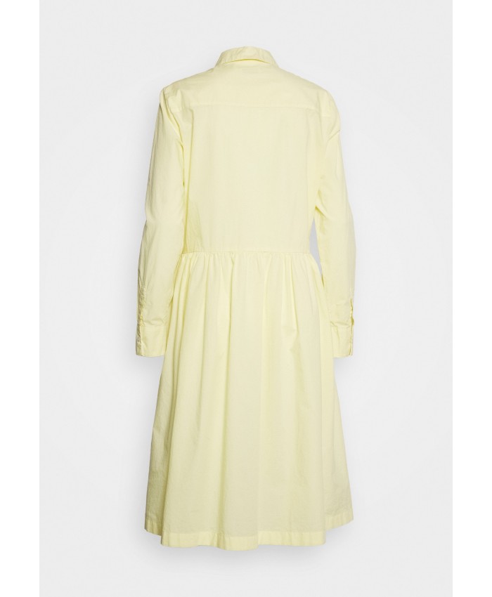 Ladies Skirt Series Shirt Dresses | Marc O'Polo DRESS SHIRT LONG CUFFED - Shirt dress - lemon sorbet/yellow MA321C0RR-E11