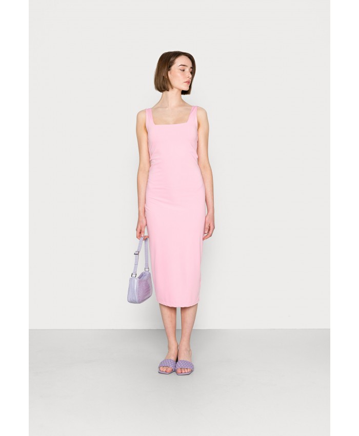 Ladies Skirt Series Jersey Dresses | Cotton On BODYCON SQUARE NECK MIDI DRESS - Jersey dress - retro pink/pink C1Q21C02B-J11