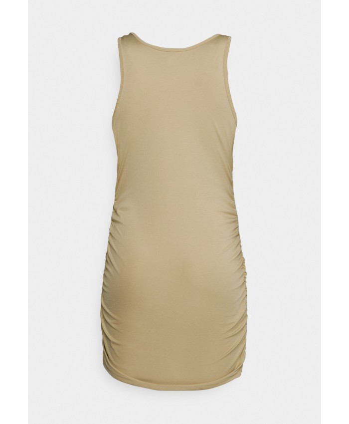 Ladies Skirt Series Jersey Dresses | Cotton On Petite RAINA SLEEVELESS RUCHED DRESS - Jersey dress - latte/beige C6A21C004-B11