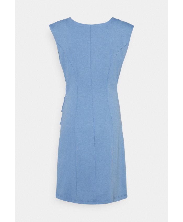 Ladies Skirt Series Jersey Dresses | Kaffe INDIA ROUND NECK DRESS - Shift dress - quiet harbor/light blue KA321C0D4-K12