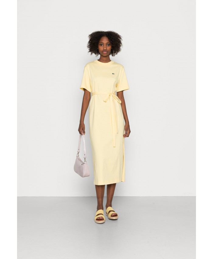 Ladies Skirt Series Jersey Dresses | Lacoste Jersey dress - napolitan yellow/yellow LA221C05Z-E11