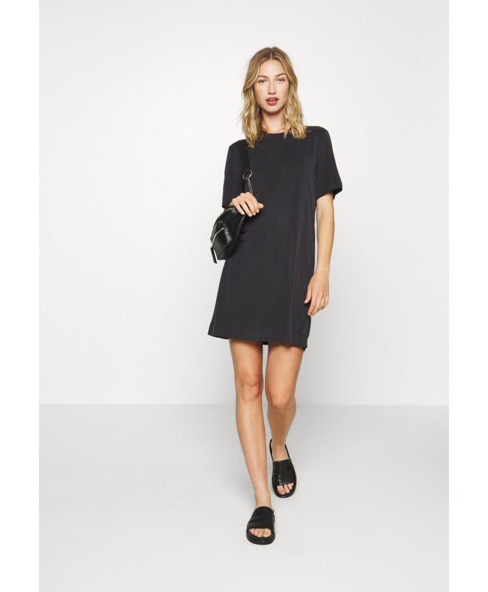 Ladies Skirt Series Jersey Dresses | Monki Jersey dress - black dark/black MOQ21C03J-Q11