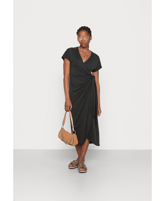 Ladies Skirt Series Jersey Dresses | Monki Jersey dress - black MOQ21C0CJ-Q11