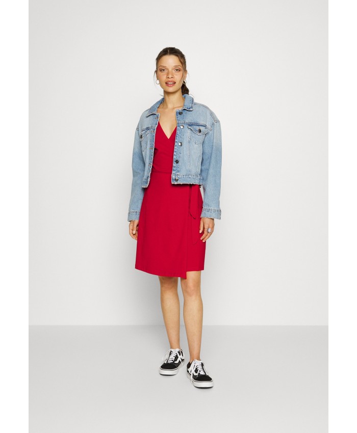 Ladies Skirt Series Jersey Dresses | ONLY Petite ONLMAY DRESS - Jersey dress - urban red/red OP421C0CM-G11