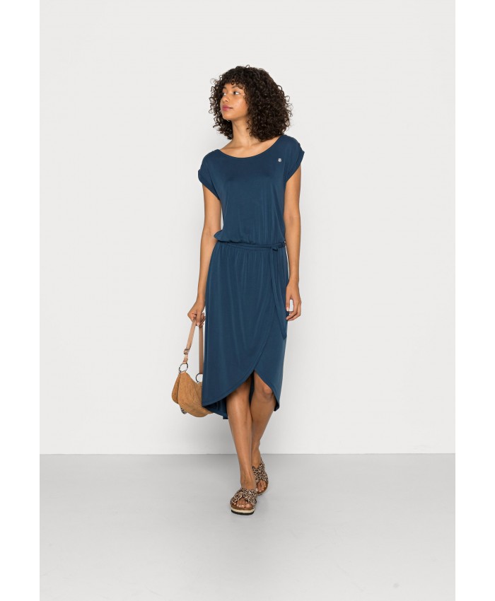 Ladies Skirt Series Jersey Dresses | Ragwear ETHANY - Jersey dress - indigo/dark blue R5921C0CY-K11