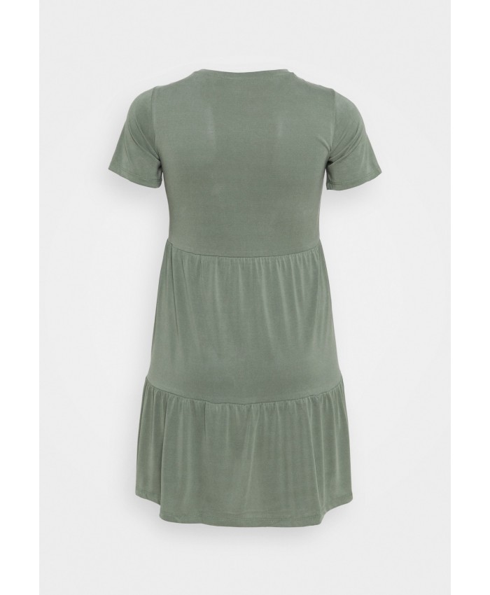 Ladies Skirt Series Jersey Dresses | Vero Moda Curve VMFILLI CALIA DRESS - Jersey dress - laurel wreath/light green VEE21C075-N11