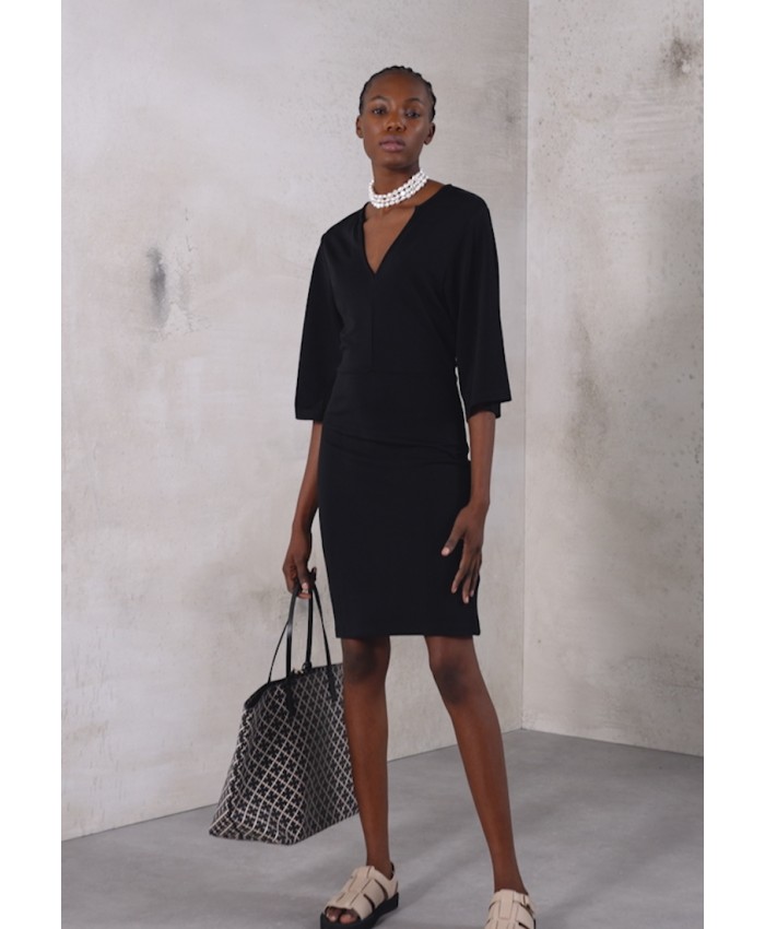 Ladies Skirt Series Work Dresses | By Malene Birger MONIAH - Jersey dress - black BY121C09Y-Q11