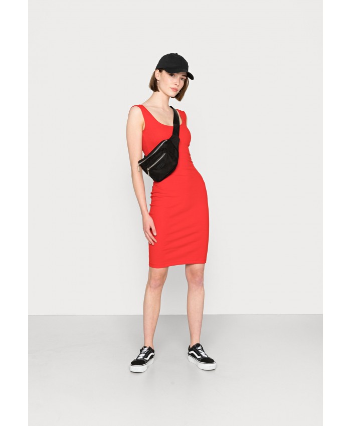 Ladies Skirt Series Work Dresses | Even&Odd Shift dress - red EV421C124-G11