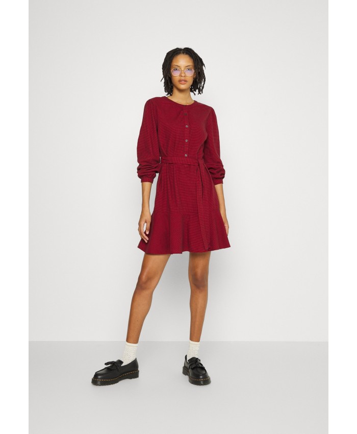 Ladies Skirt Series Casual Dresses | Gap Tall DRESS HOUNDSTOOTH - Day dress - red GAH21C01D-G11