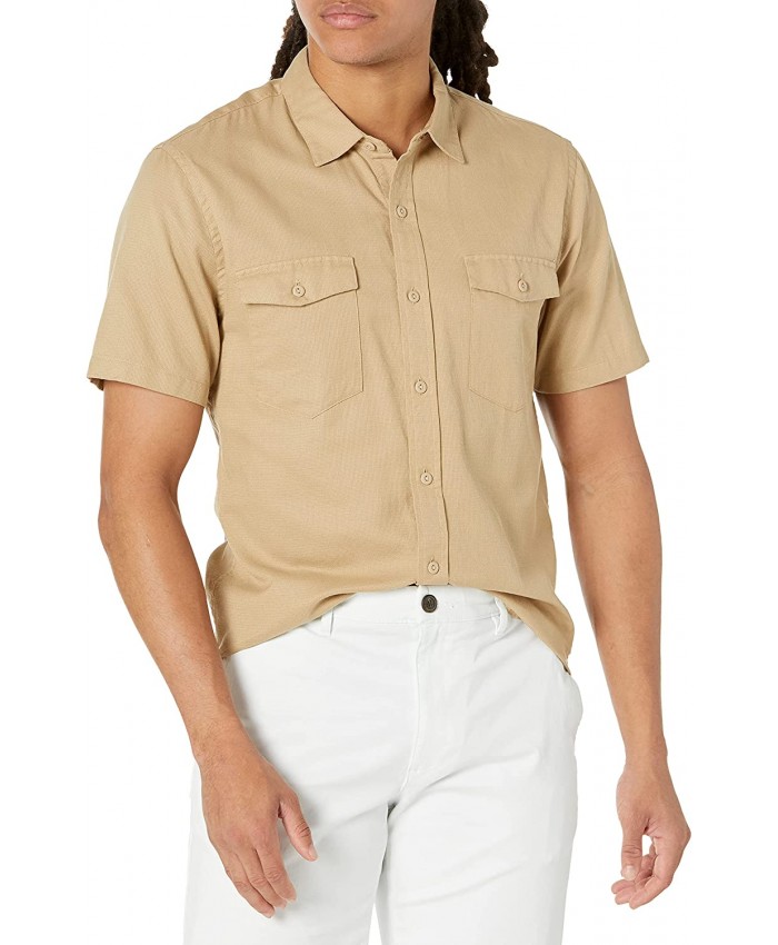 Goodthreads Men's Slim-Fit Short-Sleeve Ripstop Dobby Shirt