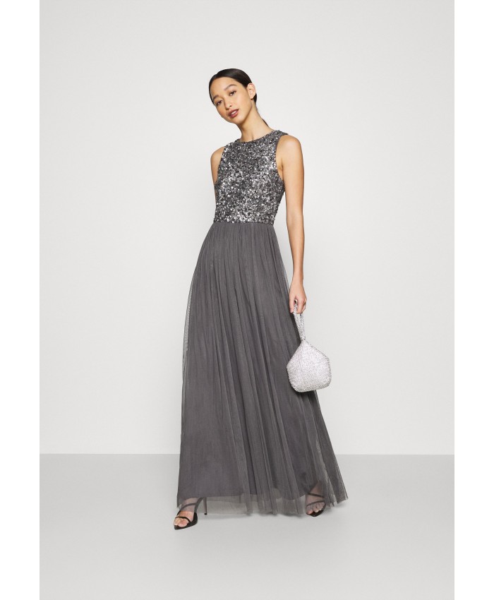 Ladies Skirt Series Occasion Dresses | Lace & Beads PICASSO MAXI - Occasion wear - charcaol/dark grey LS721C0EF-C11