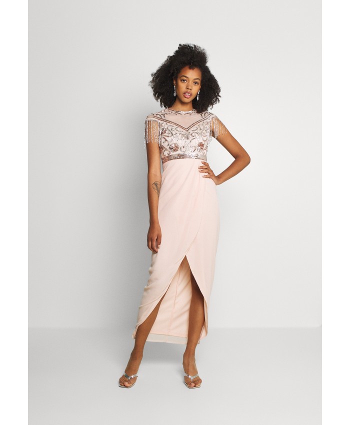 Ladies Skirt Series Occasion Dresses | Lace & Beads SAVANNAH - Occasion wear - nude/silver/beige LS721C0FU-J11
