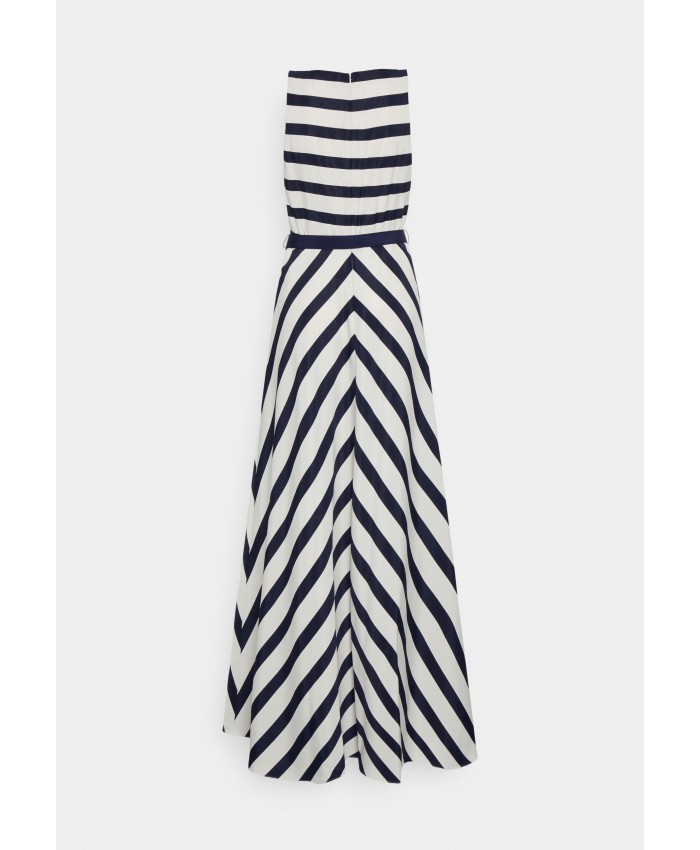 Ladies Skirt Series Occasion Dresses | Lauren Ralph Lauren STRIPED FAILLE SLEEVELESS GOWN - Occasion wear - mas cream/french navy/off-white L4221C1D7-A11