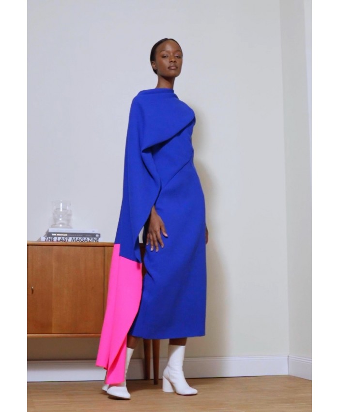 Ladies Skirt Series Occasion Dresses | Roksanda EDITH DRESS - Occasion wear - persian blue/acid pink/blue R9821C01W-K11