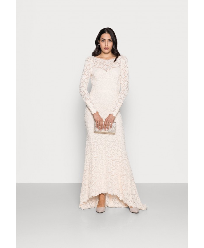 Ladies Skirt Series Occasion Dresses | Rosemunde LONG LACE DRESS LOW BACK LONG SLEEVE - Occasion wear - soft ivory/off-white RM021C01Q-A11