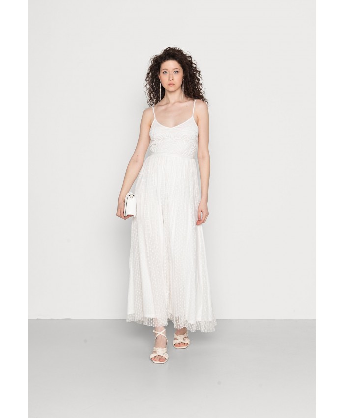Ladies Skirt Series Occasion Dresses | Vila VIMILIA PEARL ANKLE DRESS - Occasion wear - cloud dancer white/white V1021C2Y9-A11