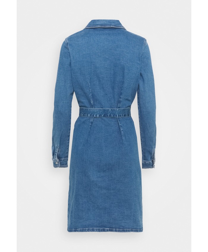 Ladies Skirt Series Denim Dresses | ONLY Tall ONLCOLUMBIA LIFE DRESS - Denim dress - medium blue denim/blue denim OND21C04D-K11