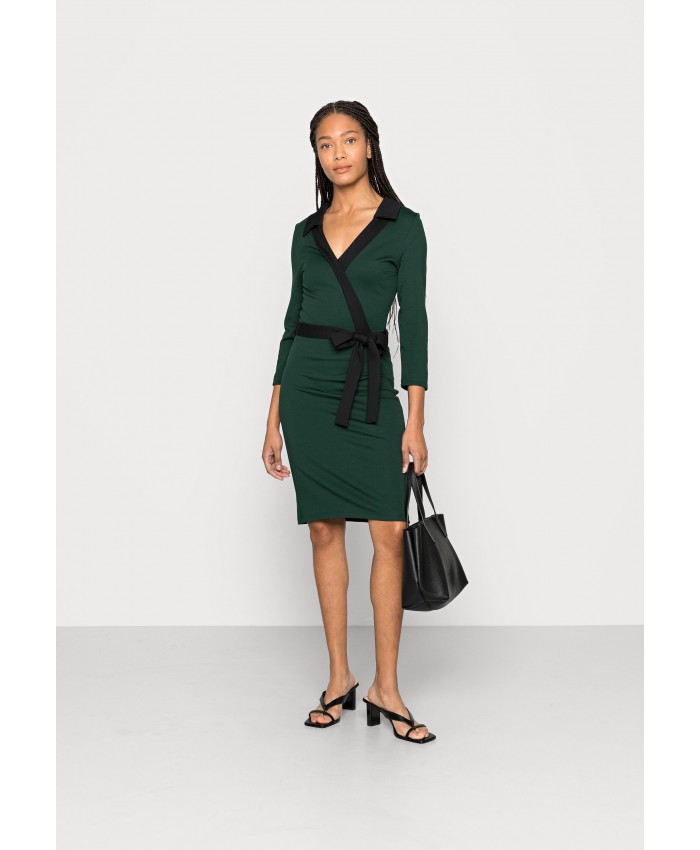 Ladies Skirt Series Evening Dresses | Anna Field Jersey dress - dark green/black/dark green AN621C1Q1-M11