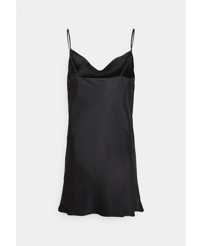 Ladies Skirt Series Evening Dresses | Gina Tricot Petite MINI COWL NECK DRESS - Cocktail dress / Party dress - black GIL21C019-Q11