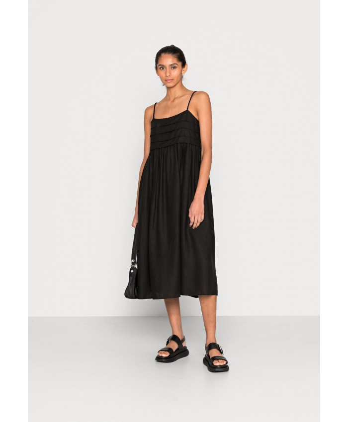 Ladies Skirt Series Evening Dresses | Selected Femme GULIA MIDI STRAP DRESS - Cocktail dress / Party dress - black SE521C16Z-Q11