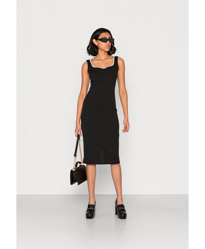 <b>Notice</b>: Undefined index: alt_image in <b>/www/wwwroot/web483c.com/vqmod/vqcache/vq2-catalog_view_theme_micrafixedblue_template_product_category.tpl</b> on line <b>242</b>Ladies Skirt Series Evening Dresses | WAL G. CLARICEHEART NECK MIDI DRESS - Cocktail dress / Party dress - black/white/black WG021C0TH-Q11