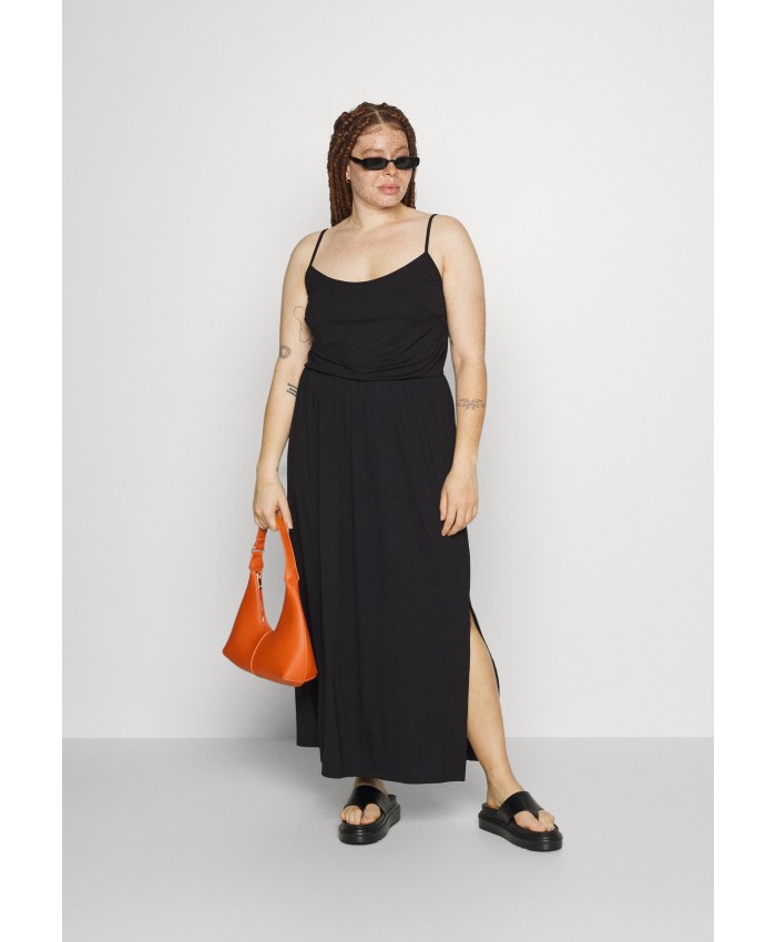 Ladies Skirt Series Maxi Dresses | Even&Odd Curvy Maxi dress - black EVB21C031-Q11