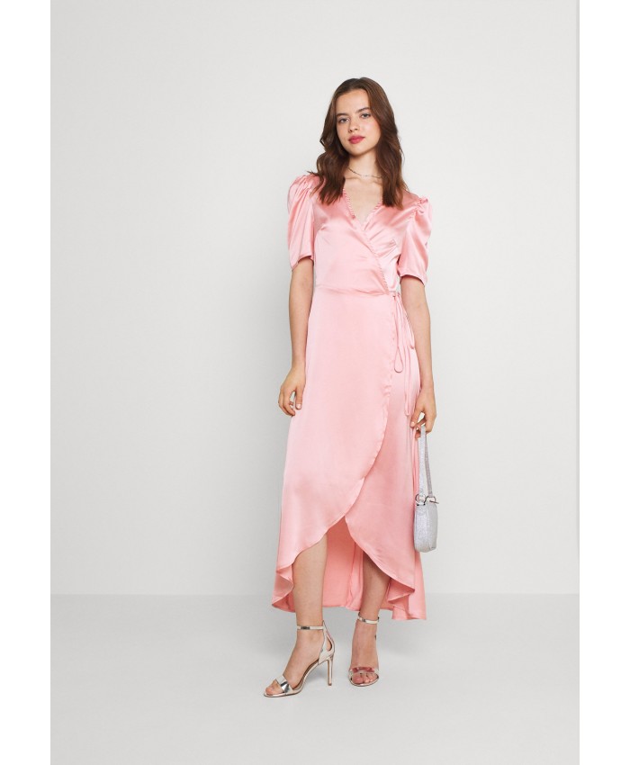 Ladies Skirt Series Maxi Dresses | Missguided HIGH LOW PUFF MIDI DRESS - Maxi dress - blush/light pink M0Q21C21N-J11