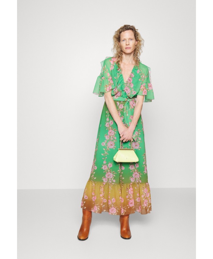 Ladies Skirt Series Maxi Dresses | Pinko ALBANELLA DRESS - Maxi dress - multi/oro/verde/rosa/green P6921C0BR-T11