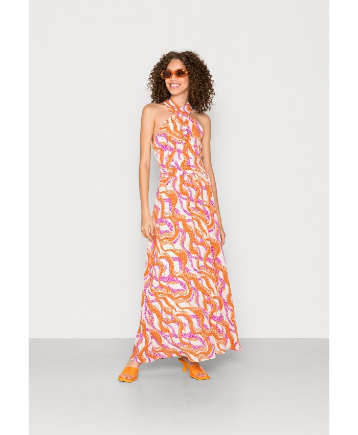 Ladies Skirt Series Maxi Dresses | Vila VIELINA DRESS - Maxi dress - fuchsia/pink/orange/orange V1021C30N-H11