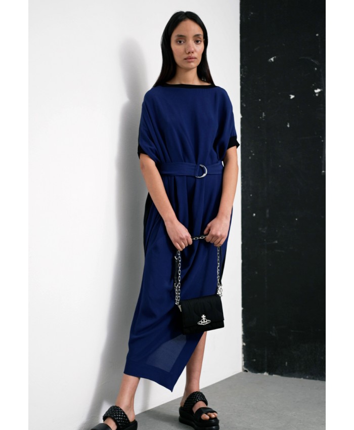 Ladies Skirt Series Maxi Dresses | Vivienne Westwood ANNEX DRESS - Maxi dress - black/twilight blue/dark blue VW921C01D-K11