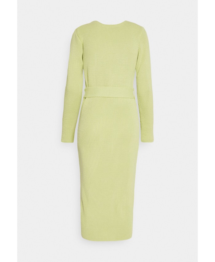 Ladies Skirt Series Knitted Dresses | IN THE STYLE PERRIE SIAN LONG SLEEVE MAXI DRESS - Jumper dress - green I0421C02O-M11