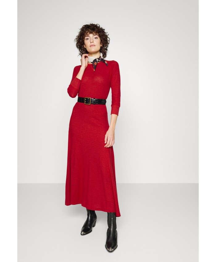 Ladies Skirt Series Knitted Dresses | Polo Ralph Lauren ROWIE DAY DRESS - Jumper dress - red beret/red PO221C09N-G11