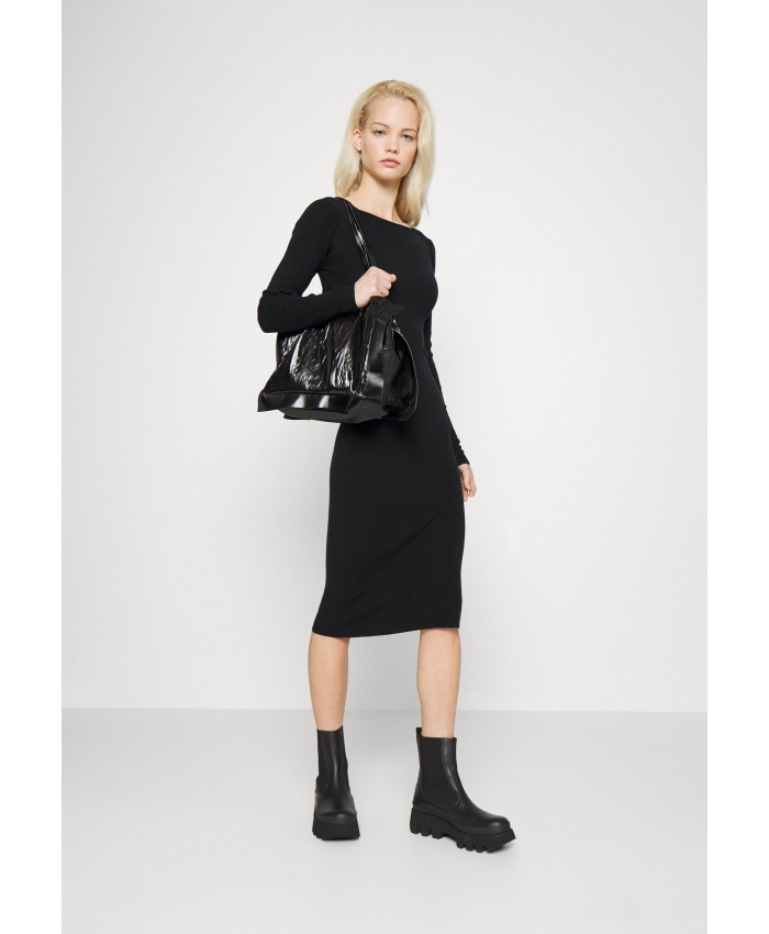 Ladies Skirt Series Knitted Dresses | Tiger of Sweden VEERA - Jumper dress - black TI521C07N-Q11