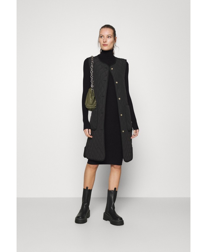Ladies Skirt Series Knitted Dresses | Zign Jumper dress - black ZI121C00O-Q11