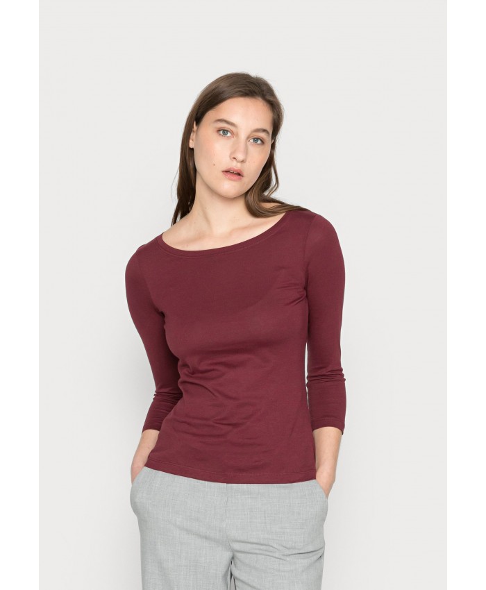 Ladies Top Series T-shirts | Anna Field 2 PACK - Long sleeved top - dark red/black/dark red AN621D0Y1-G11