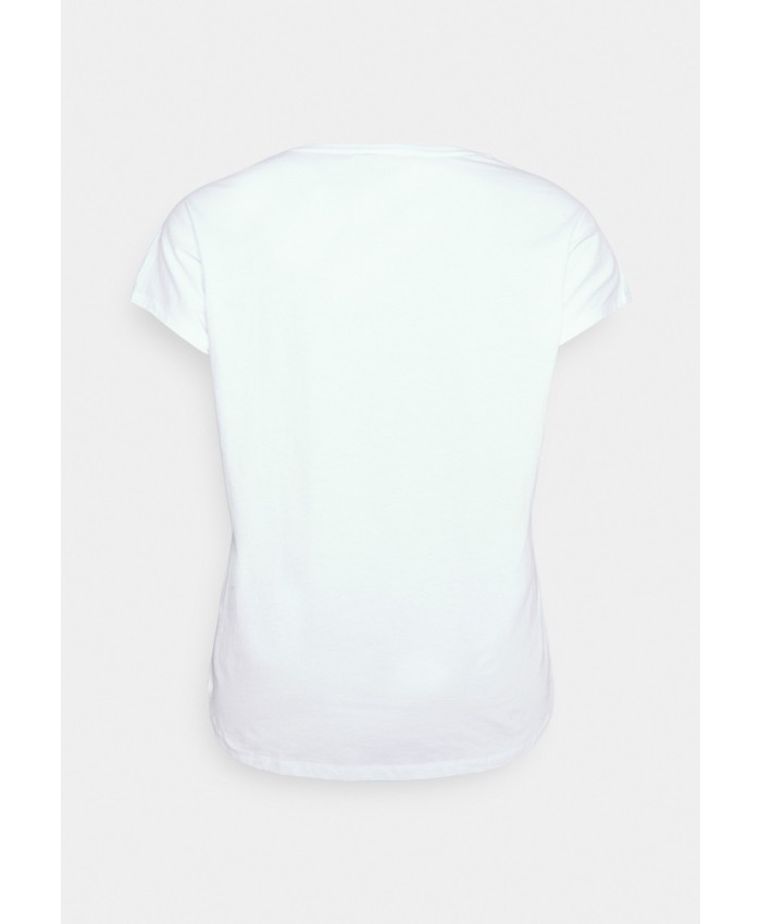 Ladies Top Series T-shirts | Anna Field Curvy Print T-shirt - white AX821D05S-A11