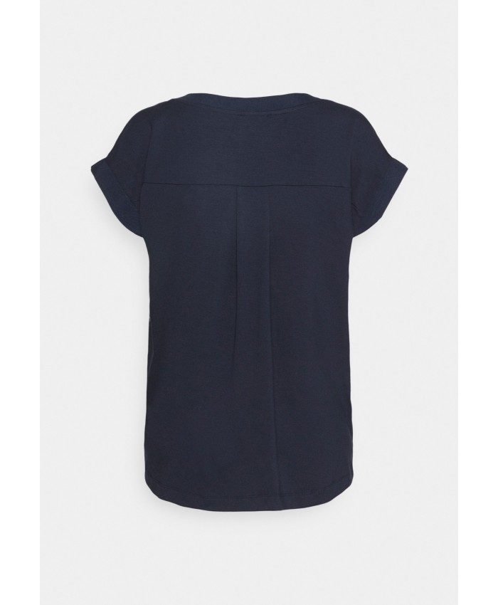 Ladies Top Series T-shirts | Esprit Collection Basic T-shirt - navy/dark blue ES421D0MD-K11
