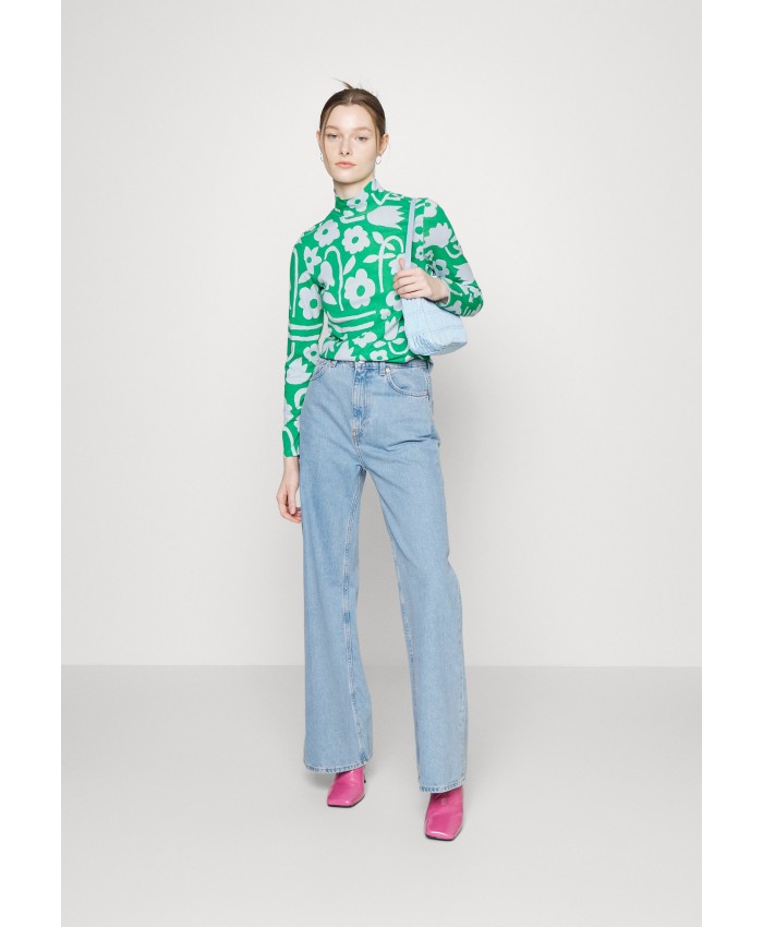 Ladies Top Series T-shirts | Monki Long sleeved top - florist/green MOQ21D03A-M15