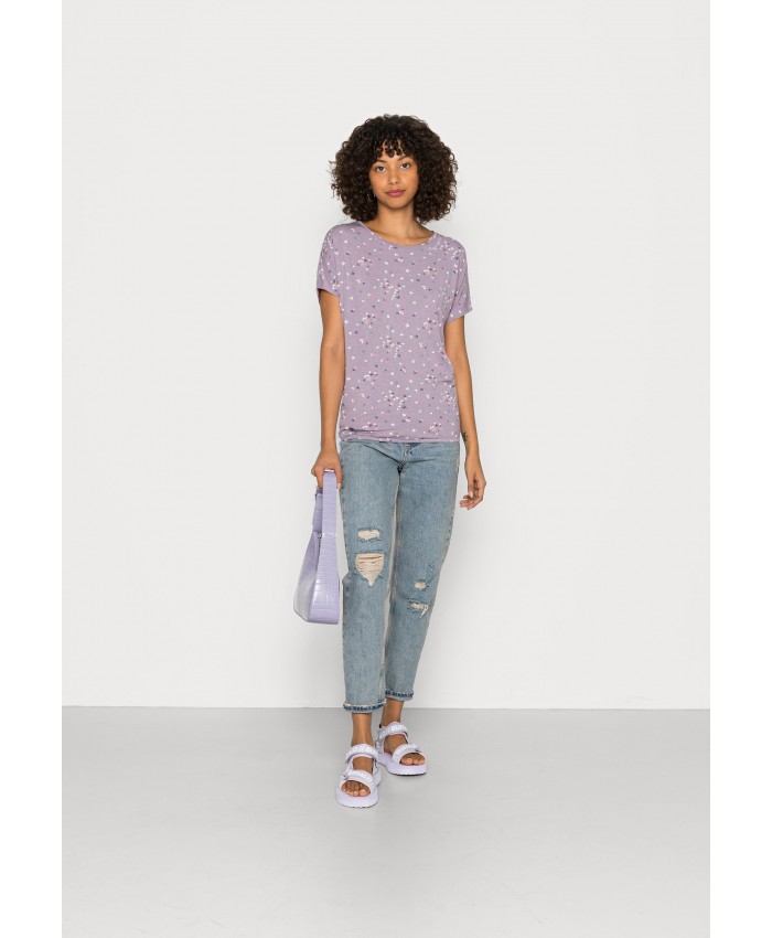 Ladies Top Series T-shirts | Ragwear PECORI - Print T-shirt - lavender/lilac R5921D0AJ-I11