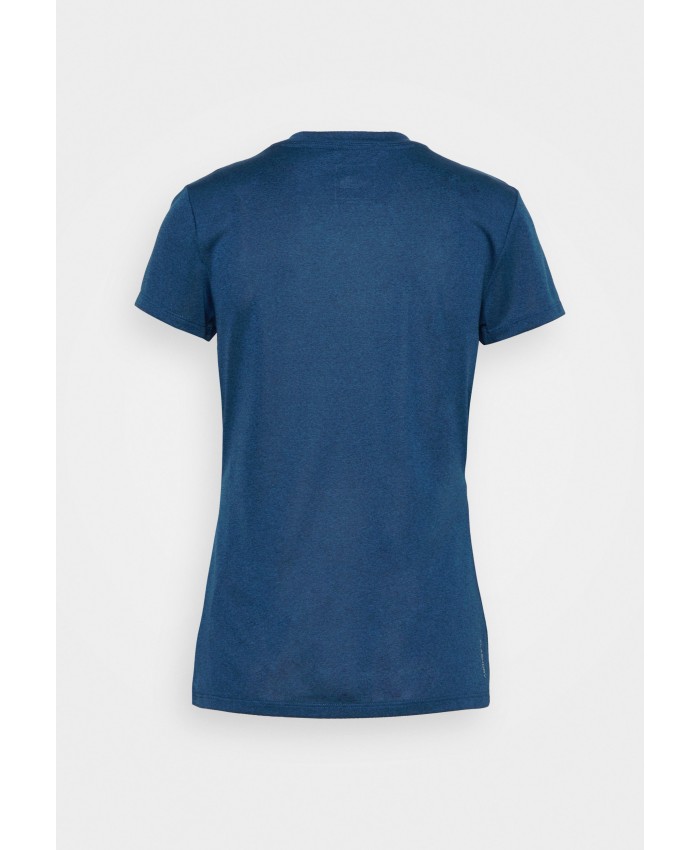 Ladies Top Series T-shirts | The North Face WOMENS REAXION CREW - Basic T-shirt - monterey blue heather/blue TH341D022-K12