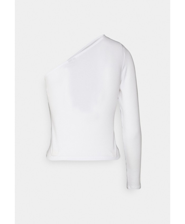 Ladies Top Series T-shirts | Vero Moda VMALASKA ONE SHOULDER - Long sleeved top - optical snow/white VE121D1X7-A11