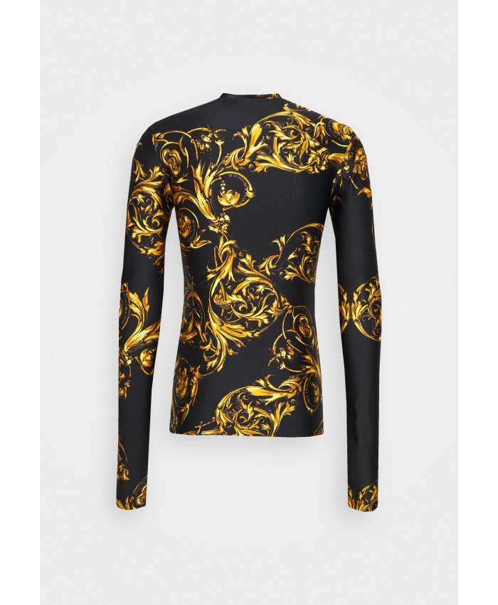 Ladies Top Series T-shirts | Versace Jeans Couture LONG SLEEVE UNISEX - Long sleeved top - black, gold-coloured/black VEI210005-Q11