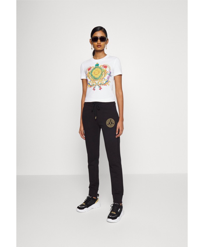 Ladies Top Series T-shirts | Versace Jeans Couture Print T-shirt - white VEI21D05H-A11