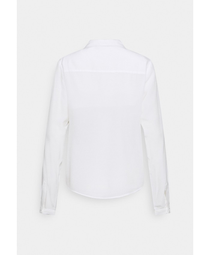 Ladies Top Series Shirts | Anna Field Basic Blouse with pocket - Button-down blouse - off-white AN621E08R-A11